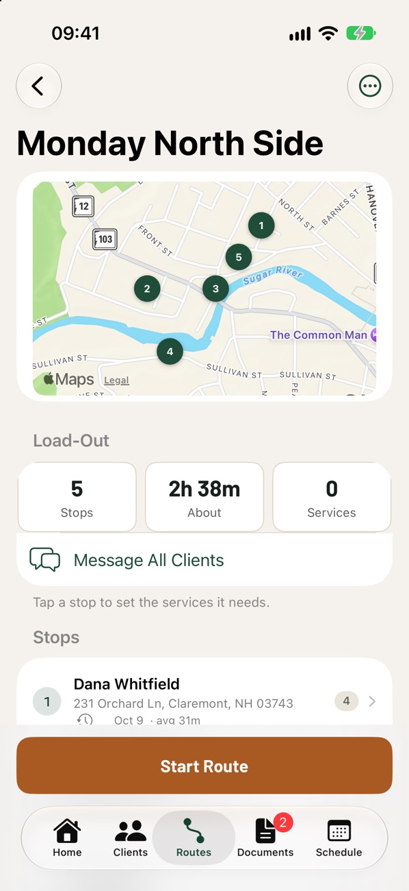 route page